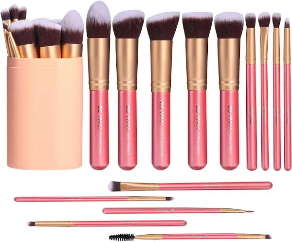 Makeup Brushes BS-MALL Premium Synthetic Foundation Powder 14 Pcs Brush Set