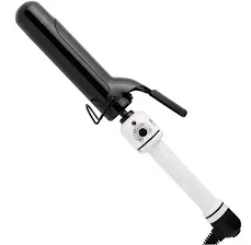 HOT TOOLS HTBW45 Spring Curling Iron, Black/White, 1 1/4 Inches