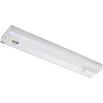 Maxxima 18 in. Hardwired LED Under Cabinet Light, 750 Lumens, 3 CCT, Color Temperature Slide Switch, 3000K/4000K/5000K, White, On/Off Switch, ETL