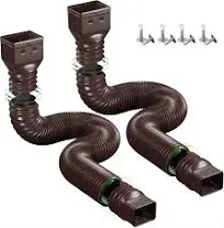 Gutter Extensions Flexible Drain (Universal) Extenders 2 Pack New