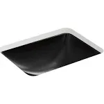 Kohler K-20000-7 Caxton Rectangle Undermount Bathroom Sink - Black