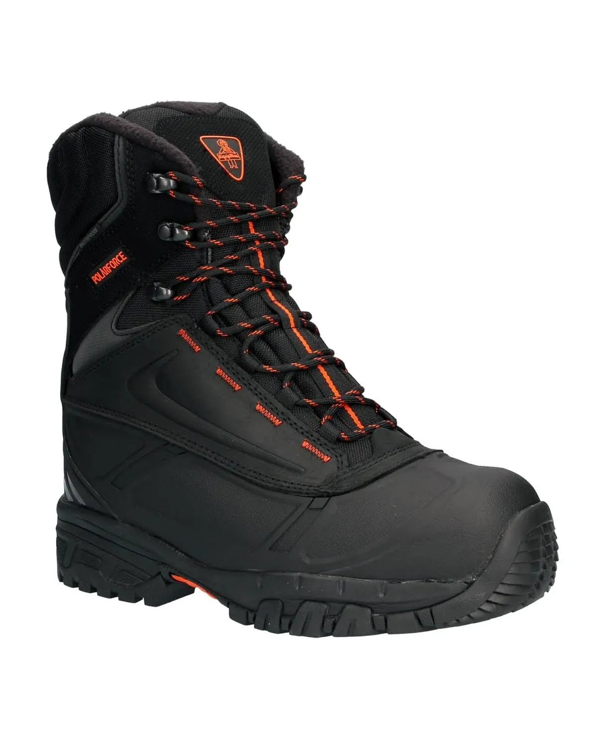 Refrigiwear Men's PolarForce Max Waterproof Insulated 8-Inch Leather Work Boots (Black, Size 12 US)