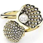 Swarovski Idyllia Crystal Pearl Band Ring - 5