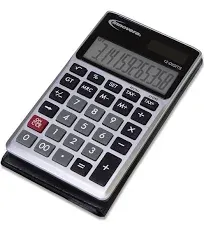 Innovera 12-Digit LCD Handheld Calculator, Black