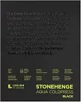 Stonehenge Aqua Black Pad, 140lb, Coldpress, 8 x 10 Inches, 15 Sheets