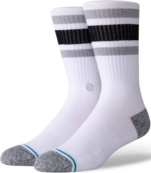 Stance Casual Boyd ST Black/White/Gr<wbr/>ey Crew Socks A556A20BOS-BLK