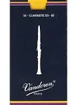 Reeds, Vandoren, Bb Clarinet, Traiditional Strength 3.5, 10ct