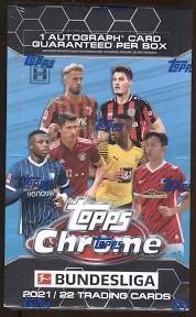 2021-22 Topps Chrome Bundesliga Soccer Factory Sealed Box