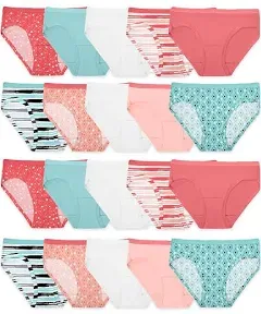 Fruit of the Loom Girls' Cotton Hipster Underwear