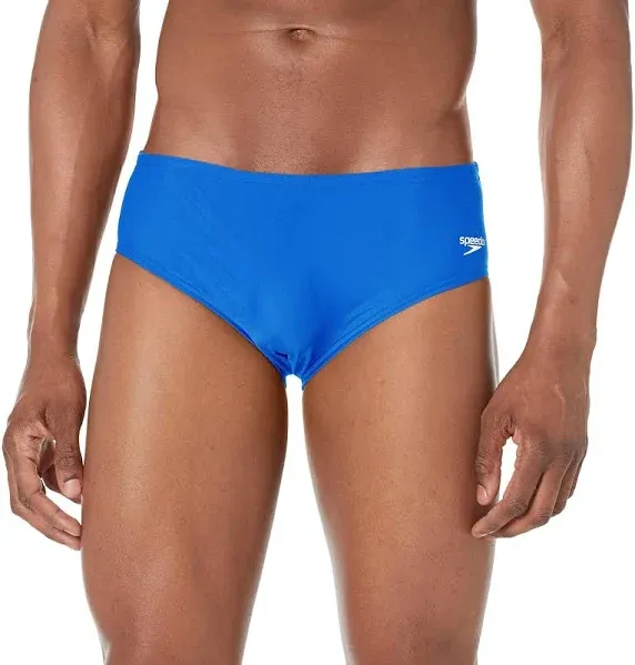 New Speedo Men&#039;s Powerflex Eco Solid Swim Race Brief 34&#034; 870800