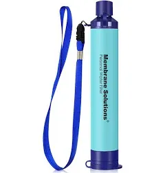 Membrane Solutions Straw Water Filter Survival Filtration Portable Gear