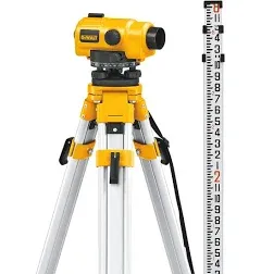 Dewalt Dw096Pk 20X Auto Level Package - Includes Tripod, Grade Rod, Pl