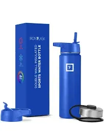 Iron Flask Sports Water Bottle 3 Lids Leak Proof