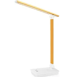 Led Desk Lamp Eyecaring Table Lamps Dimmable Office Lamp With Usb Charging Po...