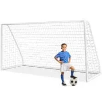 12 x 6FT All-Weather Soccer Goal w/Strong UPVC Frame Kids Adults Soccer Practice