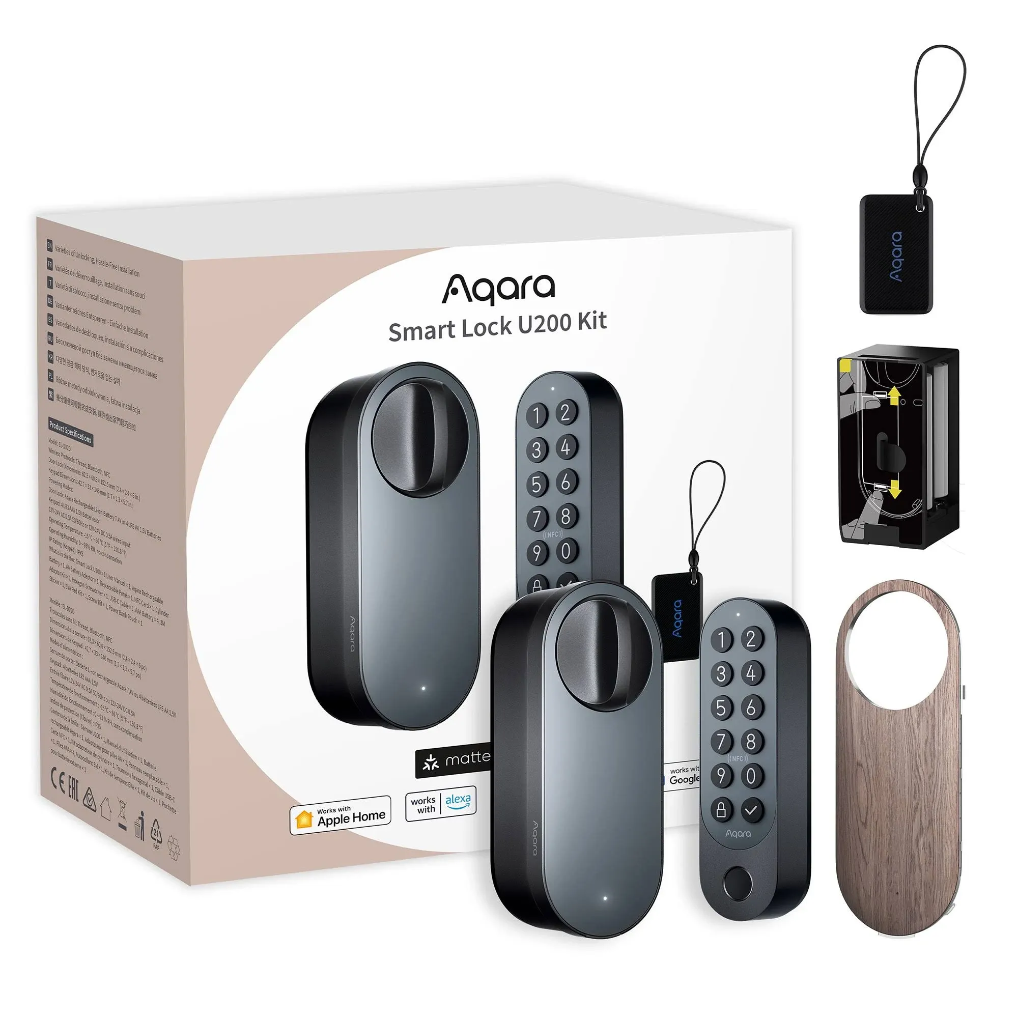 Aqara AQ-EL-D02D Aqara Cerradura inteligente U200