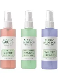 Mario Badescu Facial Spray Collection with Rose Water Cucumber Lavender and Oran