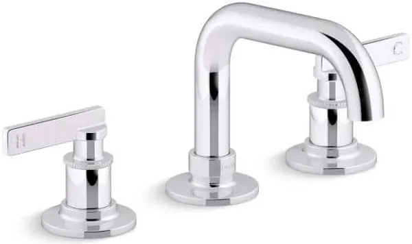 Castia by Studio McGee Widespread Bathroom Sink Faucet, 0.5 GPM Polished Chrome