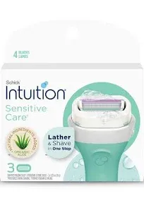 Schick Intuition Sensitive Care with Aloe, Razor + 2 Refill Cartridge