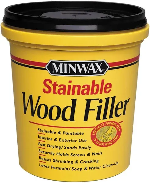 Minwax 42853000 Stainable Wood Filler, 16-Ounce 16 oz