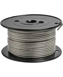 70040 43lb #5 Plastic Coated Stainless Steel Gallery Wire, 500 Foot Length