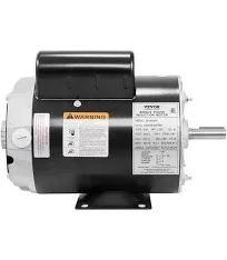 VEVOR 5HP SPL Air Compressor Motor, 230V 15 Amps Electric Motor, 3450RPM 56 Frame, 5/8" Keyed Shaft, 1.88" Shaft Length for Air Compressors, CW/CCW Rotation