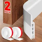 Holikme 2 Door Draft Stopper Under Door Draft Blocker Insulator Door Sweep