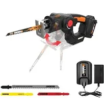 Worx Wx550l 20V Axis Cordless Reciprocating & Jig Saw