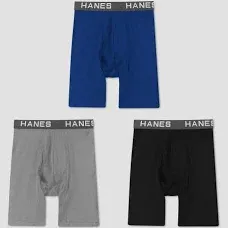 Comfort Flex Fit Men&#039;s Hanes BOXER BRIEFS COTTON MODAL STRETCH breathable pouch