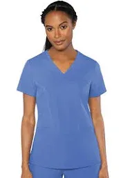 Med Couture Women's Double V-Neck Scrub Top