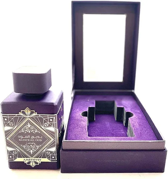 Lattafa Perfumes Badee Al Oud for Glory Amethyst for Women EDP - Eau De Parfum 100ml 3.4oz | Oriental Alchemy | Niche Scent with Blend of Spicy PE