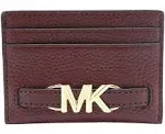 MICHAEL KORS 35S3G6RD3L REED DARK CHERRY WITH GOLD HARDWARE WOMENS CARD HOLDER