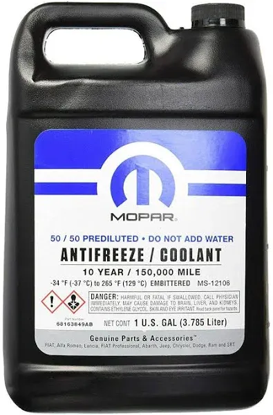 Mopar Accessories 68163849ab Coolant Antifreeze