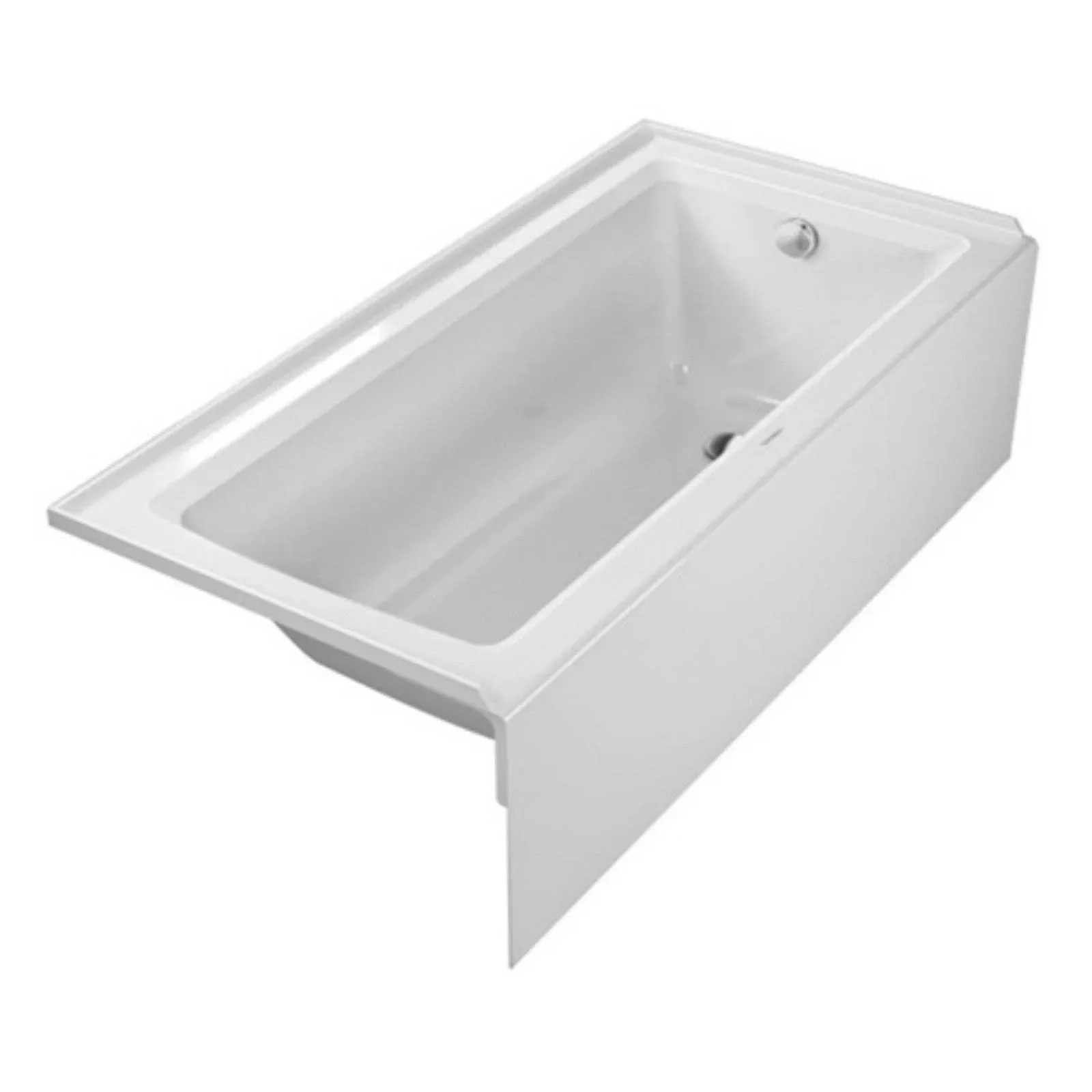 Duravit Architec Alcove Bathtub White Drain Right 60in x 30in 700355000000090