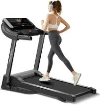 Fitness Home Folding Incline Treadmill with Pulse Sensors, 3.0 HP Quiet Brushles