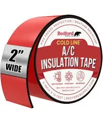 Redford Supply Co. 3in x 14ft AC Line Insulation, AC Line Insulation Wrap, AC Tape, AC Hose Insulation, HVAC Tape, Pipe Wrap Insulation Tape, Foam Tape Outdoor Pipe Tape, Rubber Tape