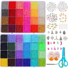 YITOHOP Glass Seed Beads for Bracelet Jewelry Making Kit