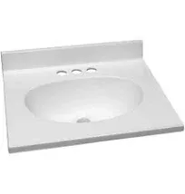 Design House Cultured Marble Single Bowl Vanity Top