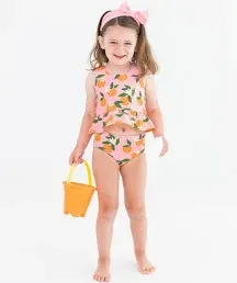 Orange Your Reversible Peplum Tankini