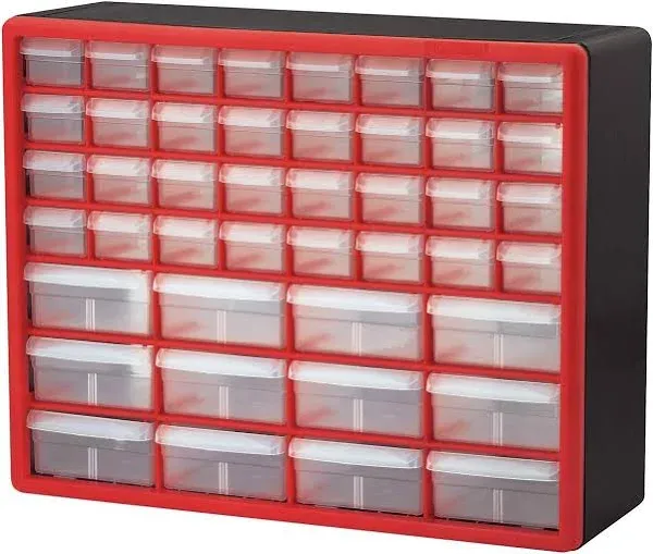 44 Drawer Plastic Parts Storage Hardware and Craft Cabinet  Organizer