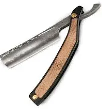 Naked Armor Damascus Straight Razor