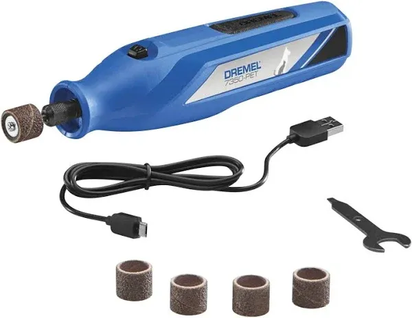  Cordless Rotary Tool Kit, Includes 4V Li-ion Battery and 7 Rotary Accessories