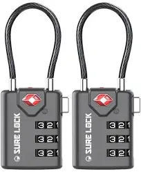 Sure Lock TSA Compatible Travel Luggage Locks