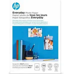 HP Everyday Glossy Photo Paper 53 lbs. 4 x 6 100 Sheets/Pack CR759A 886111974900 | eBay