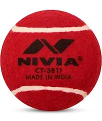 Nivia Heavy Tennis Ball Cricket Ball Pack of 12