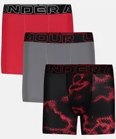 Boys' UA Performance Tech™ Printed 4" Boxerjock®