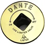 Dante Products (GV) Floor Plate, Antique Brass (FP.GV.AB)