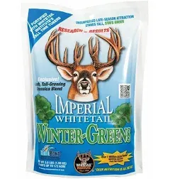 Whitetail Institute Winter-Greens Deer Food Plot Seed for Fall Planting - Annual Brassica Blend to Attract and Hold Deer in The Early and Late Season - Very Cold and Drought Tolerant