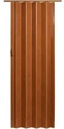 36 x 80 Inch Plaza Pecan Vinyl Accordion Door with Hardware (Open Box)