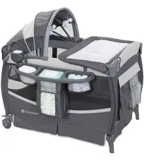 Babytrend Deluxe II Nursery Center Corralito, Misty Grey, PY86E77K